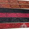 Leather belt viking carved handmade