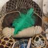 Plume d'autruche 45cm, couleur au choix, pour chapeau