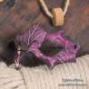 Mask leather venitian handmade thin leaf with horn